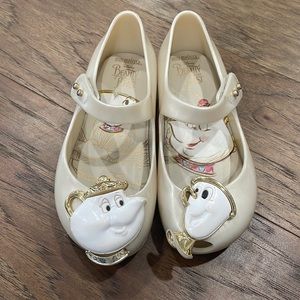Mini Melissa Disney Beauty & The Beast Shoes - Size 9 Toddler